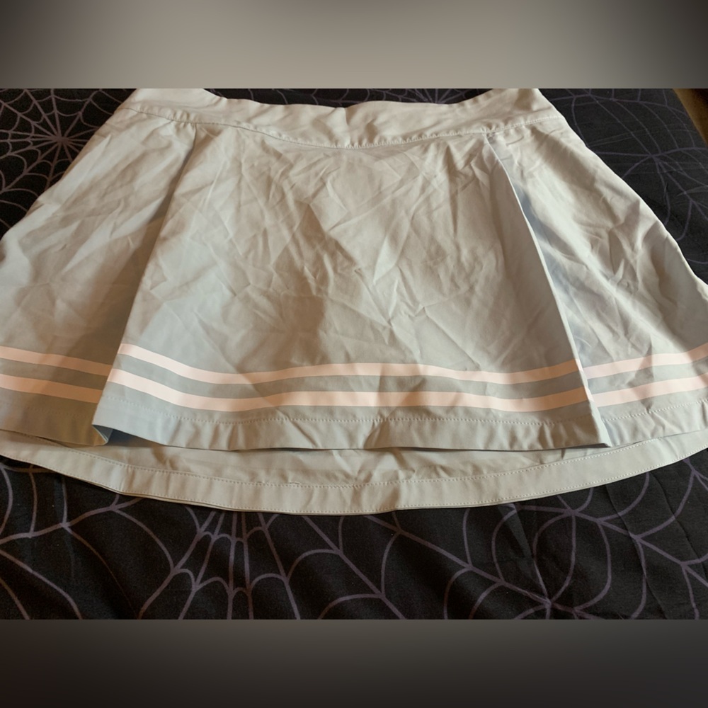 Calia Light Blue A-Line Tennis Skirt with White Trim - Picture 2 of 7
